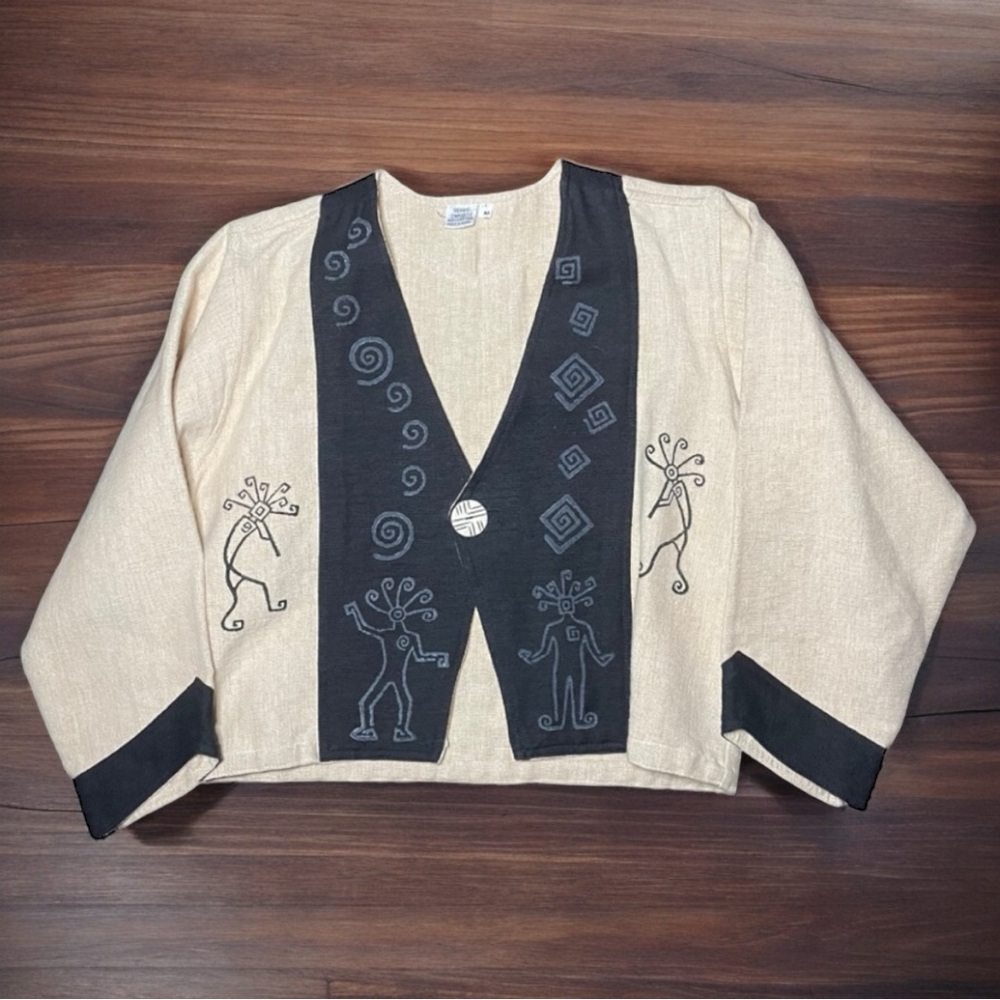 Venus Imports Southwest Aztec Vintage Cotton Blazer